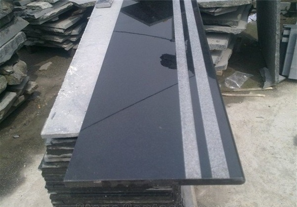 G684 Fortune Black Granite Step,Treads&Riser
