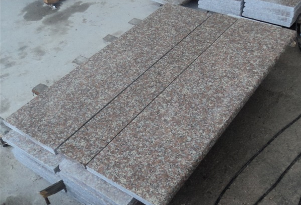 Cheapest G687 Peach Red Granite Polished Stairs