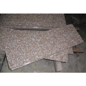 Cheapest G687 Peach Red Granite Polished Stairs