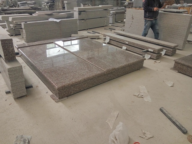 Coffee Pink G664 Granite Double Tombstone