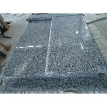 Spray White Sea Wave Granite Poland Tombstone