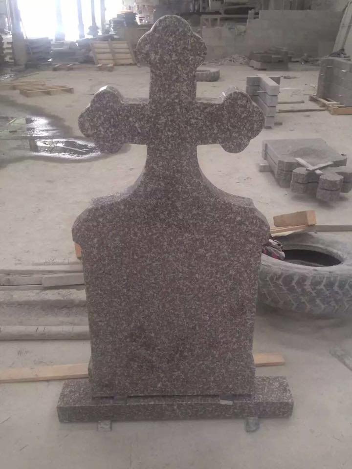 Cheap China G664 Granite Romania Tombstone Headstone