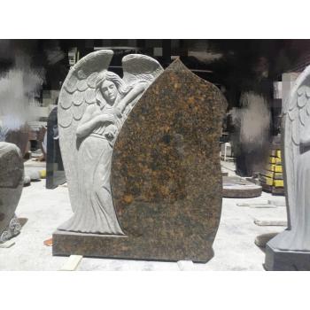 Heart shaped angel beautiful granite tombstone and monument