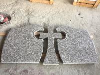 Poland Style Granite Hollow Cross Headstone