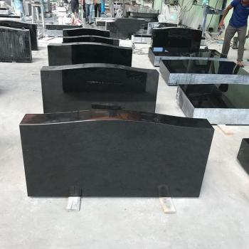 High Quality Polished Tombstone and Monument Black Granite Gravestone