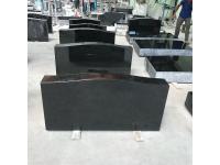 High Quality Polished Tombstone and Monument Black Granite Gravestone