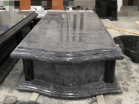 Bahama Blue mixed Black Granite Tombstone From Monuments Factory