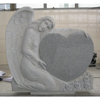 G603 Grey Granite Angel Tombstone Headstone
