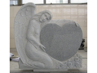 G603 Grey Granite Angel Tombstone Headstone